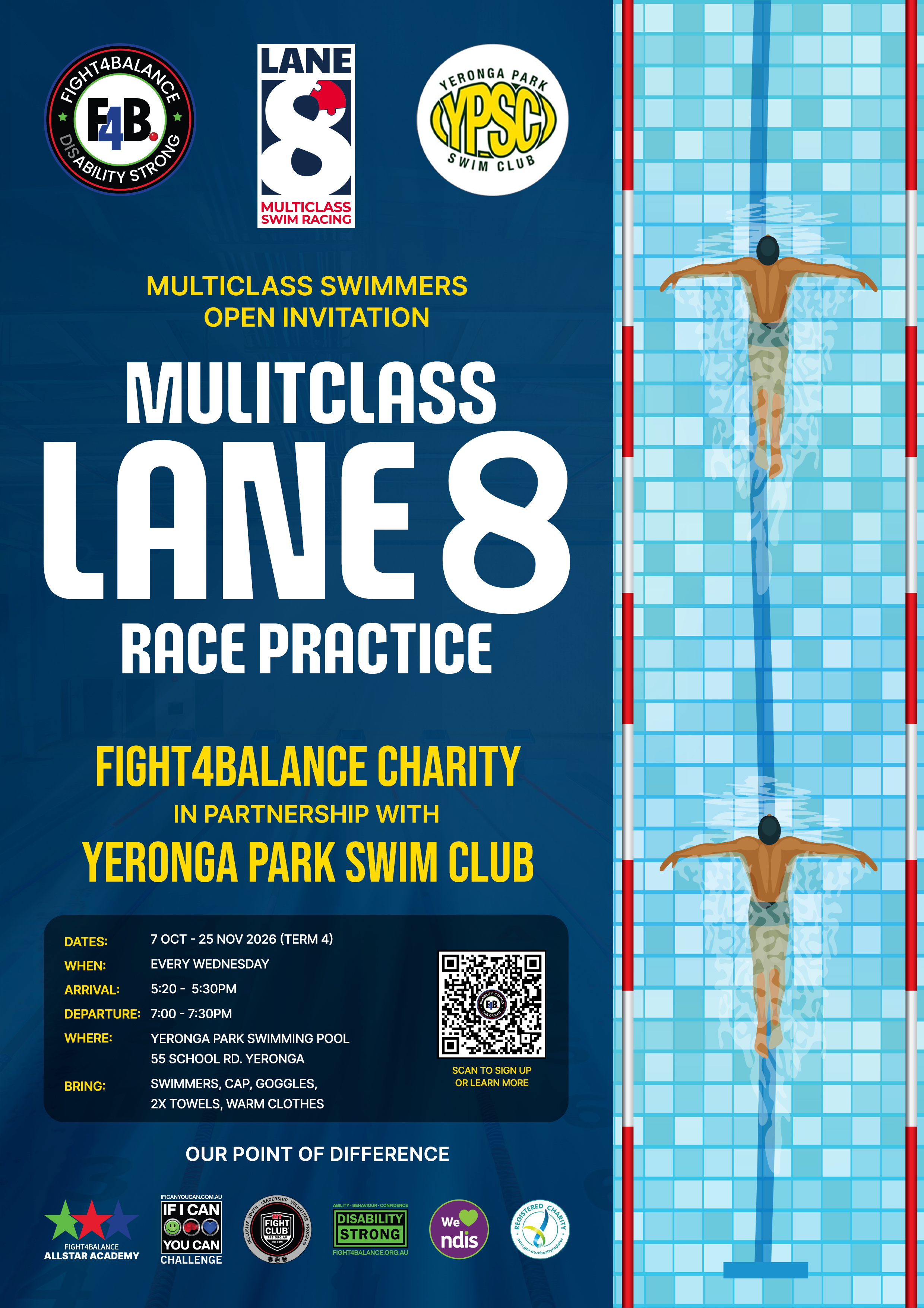 Multiclass swimmers open invitation to Multiclass Lane 8 